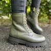 Bicolor Leather Lace-Up