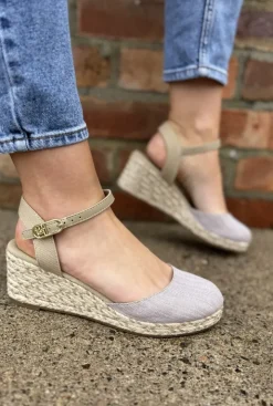 Chambray Mid Wedge Espadrilles