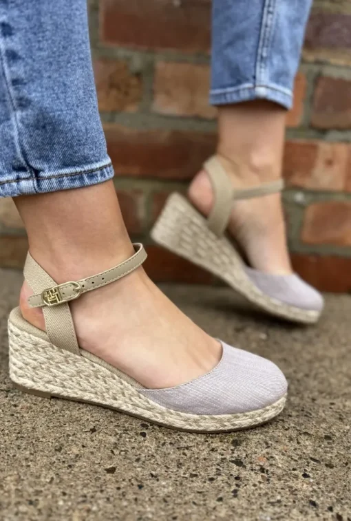 Chambray Mid Wedge Espadrilles