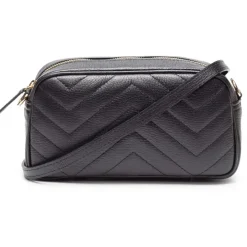 E.B Quilted Tapered Bag Black