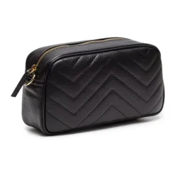 E.B Quilted Tapered Bag Black