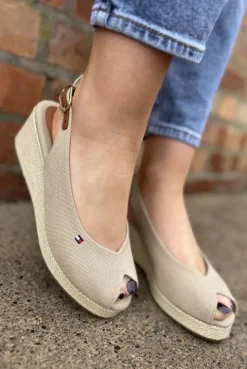 Flag Mid Wedge Espadrilles Slingback