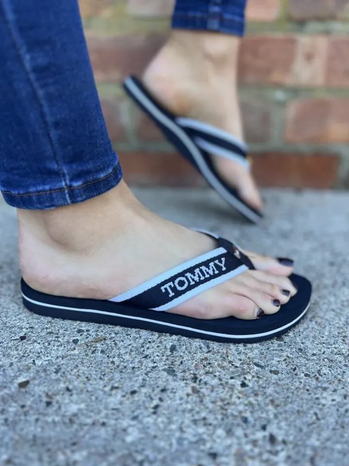 Hilfiger Webbing Pool Slide
