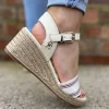 Shirting Wedge Sandal