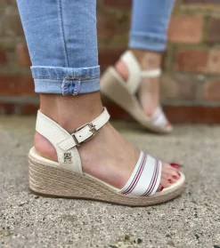 Shirting Wedge Sandal